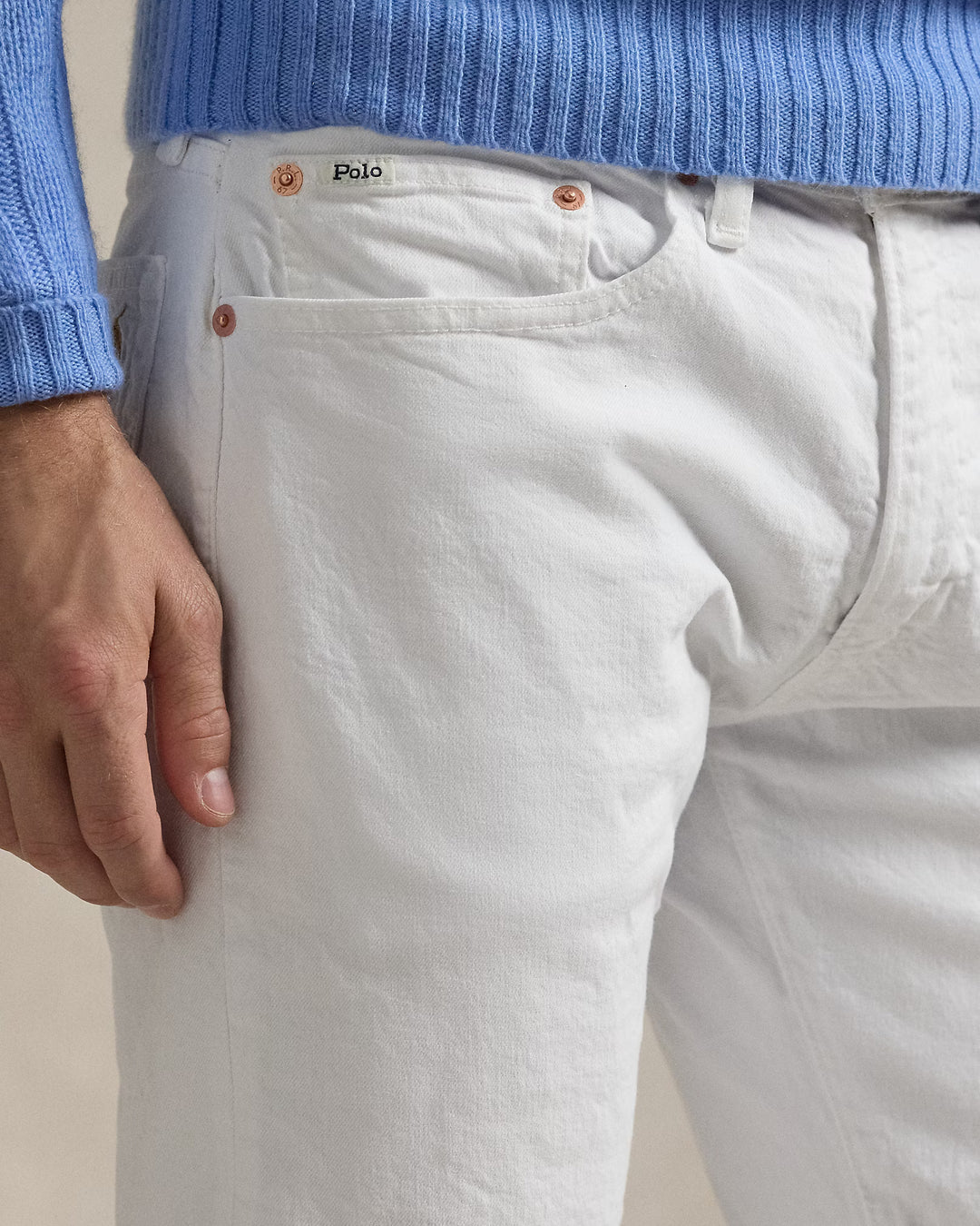 Ralph Lauren Sullivan Slim Polo Pony Stretch Jean | White