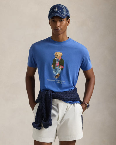 Ralph Lauren Classic Fit Polo Bear Jersey T-Shirt | Iris Blue