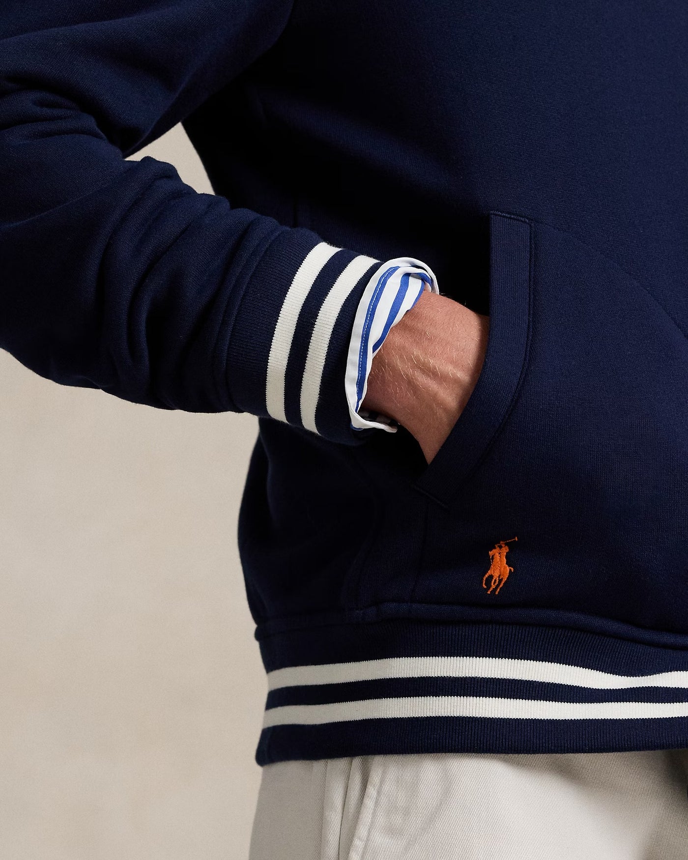 Ralph Lauren The RL Fleece Baseball Jacket | Cruise Navy