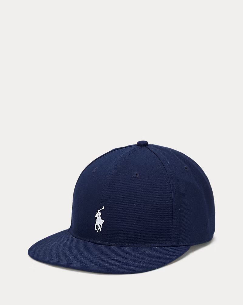 Ralph Lauren Twill High-Crown Ball Cap | Newport Navy