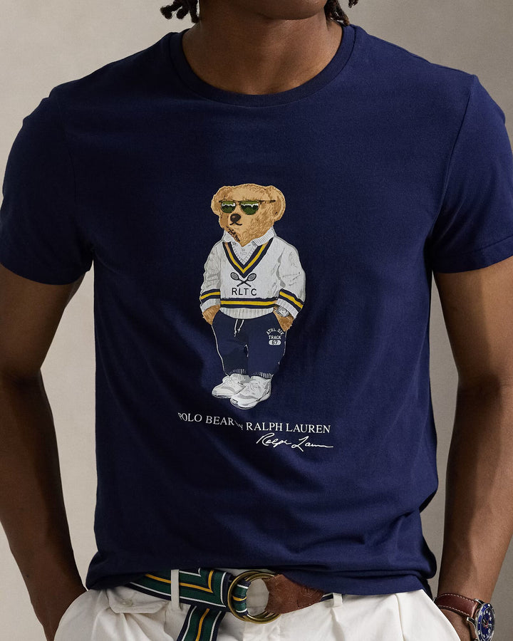 Ralph Lauren Custom Slim Fit Polo Bear Jersey T-Shirt | Newport Navy