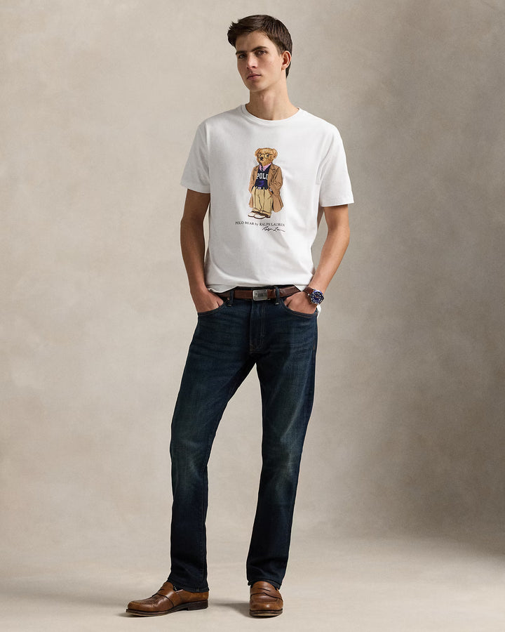 Ralph Lauren Custom Slim Fit Polo Bear Jersey T-Shirt | White