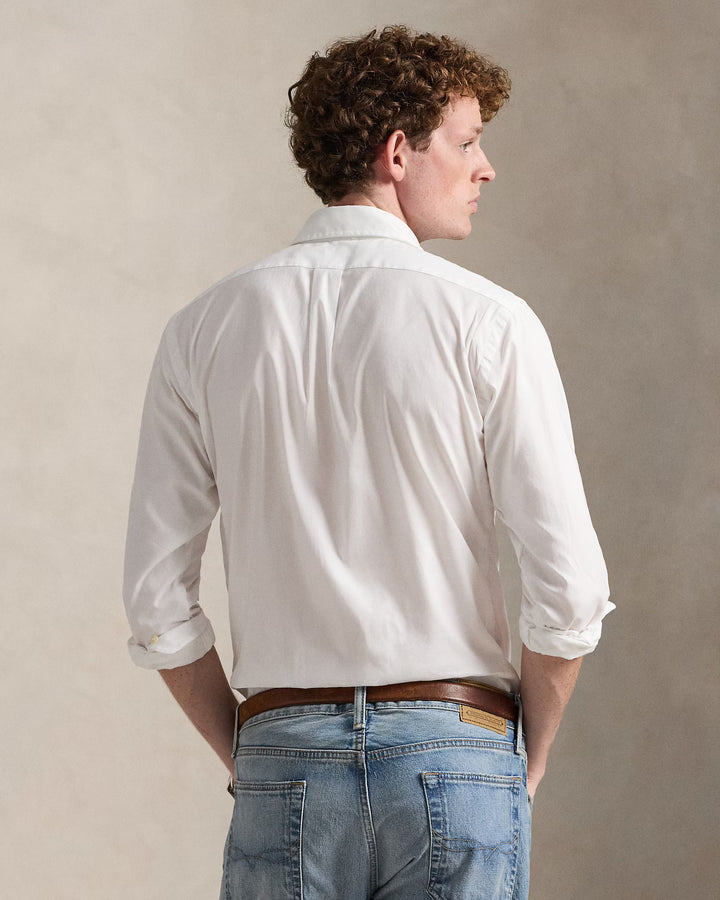 Ralph Lauren Custom Fit Stretch Oxford Shirt | White