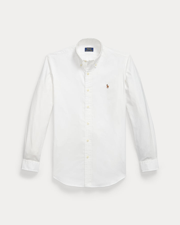 Ralph Lauren Custom Fit Stretch Oxford Shirt | White