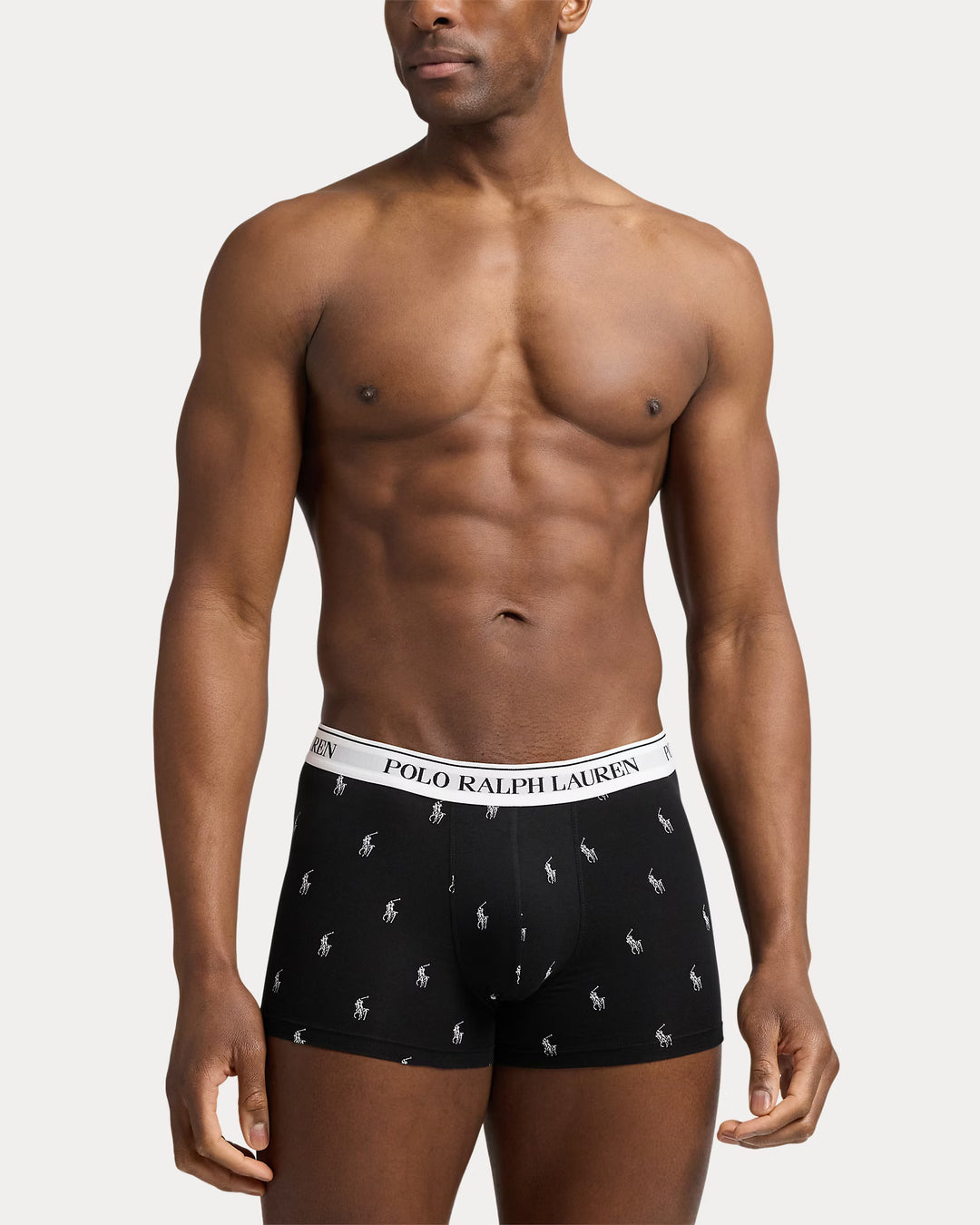 Ralph Lauren Classic Stretch-Cotton Trunk 3-Pack | Black/Dark Grey/White