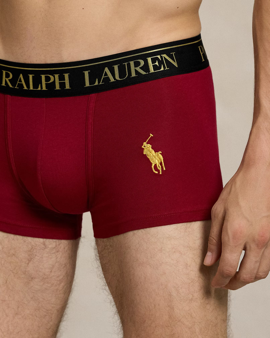 Ralph Lauren Stretch Cotton Trunk 2-Pack | Red/Navy