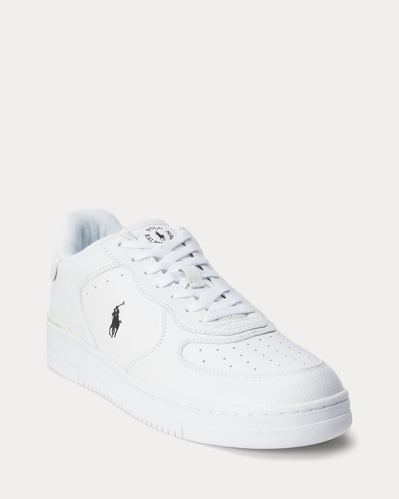 Ralph Lauren Masters Court Leather Men's Trainer | White