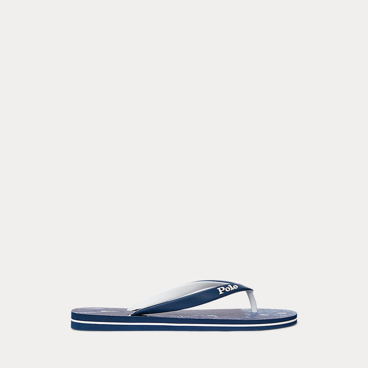 Ralph Lauren Women's Bolt Print Flip-Flop | Indigo