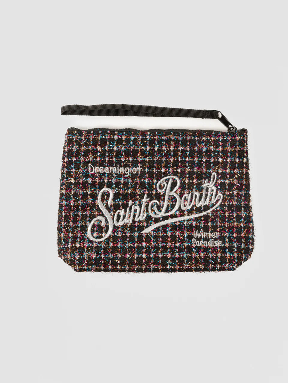 MC2 Saint Barth Tweed Pouch | Black