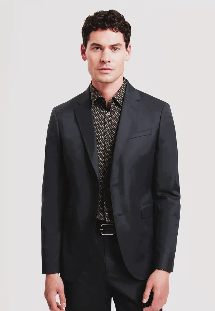 Ted Baker Saisonj Slim Fit Wool Blend Suit With Stretch | Black