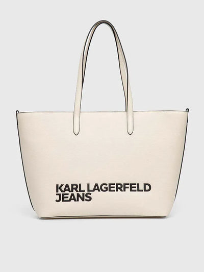 Karl Lagerfeld Logo Large Tote Bag | WhiteCap Gray