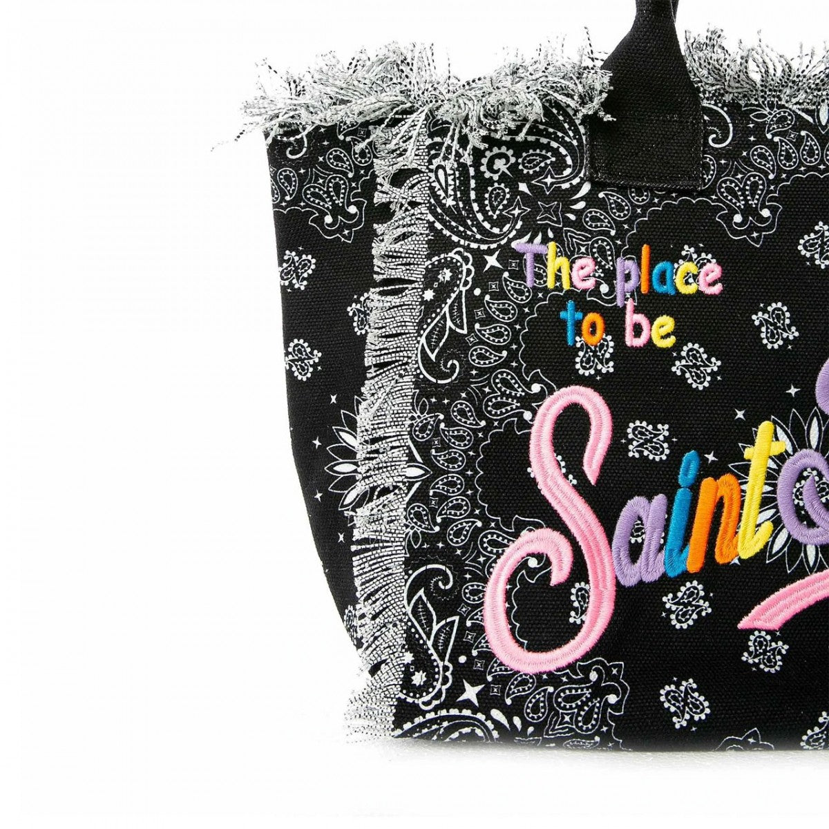 MC2 Saint Barth Vanity Canvas Bag | Black/Multi