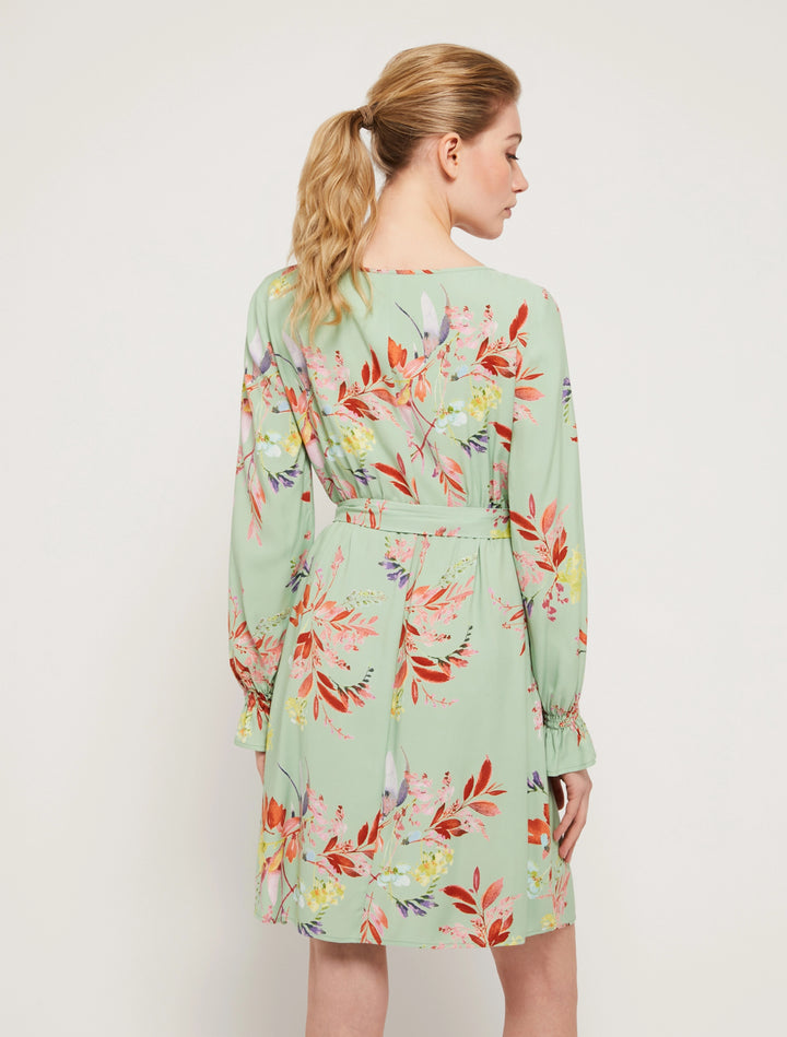 Penny Black Viscose Sable Dress | Sagre Green