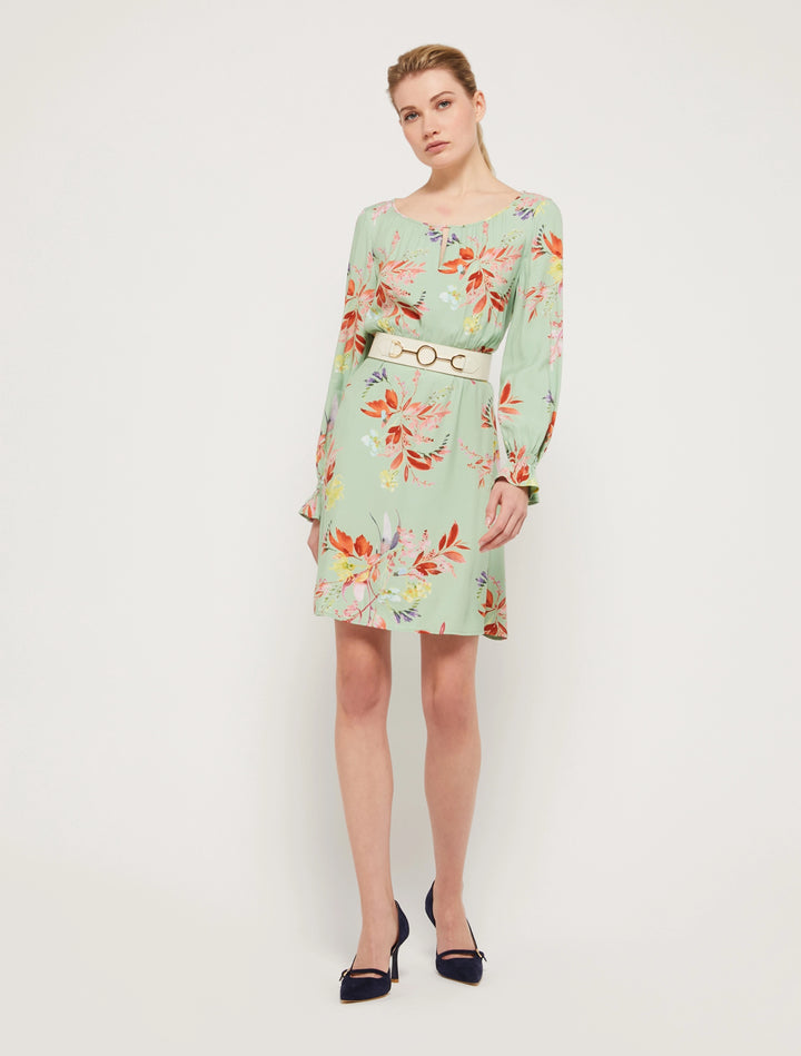 Penny Black Viscose Sable Dress | Sagre Green