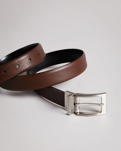 Ted Baker Karmer Reversible Leather Belt | Brown/Black