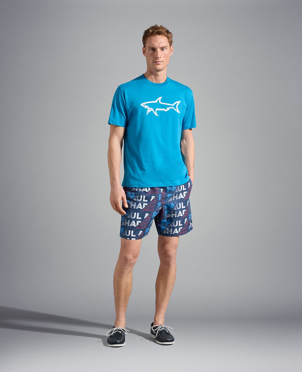 Paul & Shark Save the Sea Swim Shorts | Navy