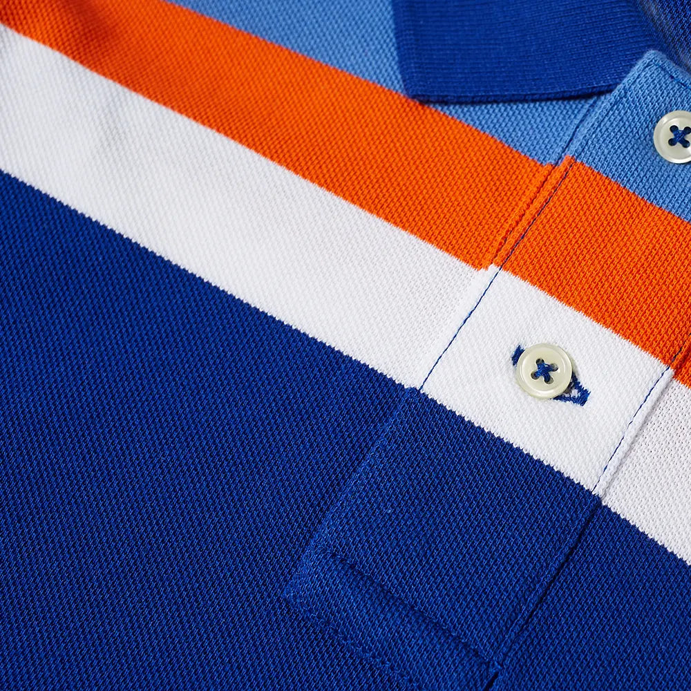 Ralph Lauren Striped Polo | Multi Heritage Blue