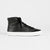 Ted Baker Kimyil Leather Colour Drench High Top Vulc Trainer | Black