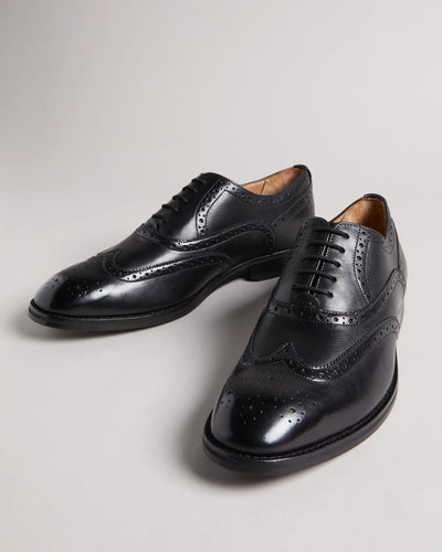 Ted Baker Amaiss Formal Leather Brogue Shoes | Black