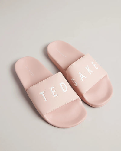 Ted Baker Ased Embossed Flip Flops | Pale Pink