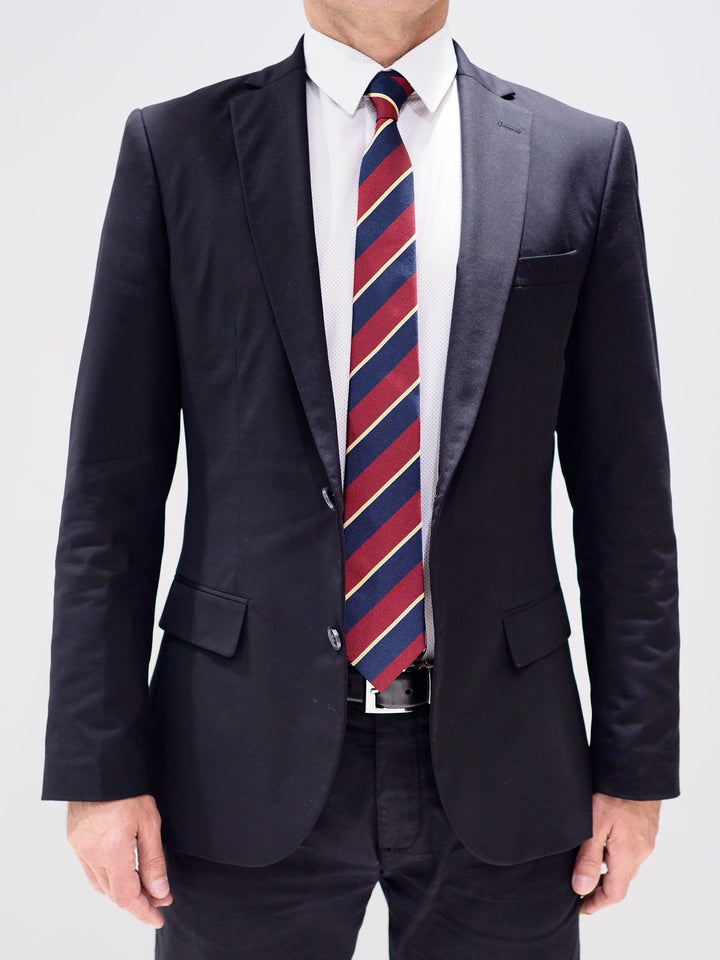 Lanvin Tie Silk | Red / Navy