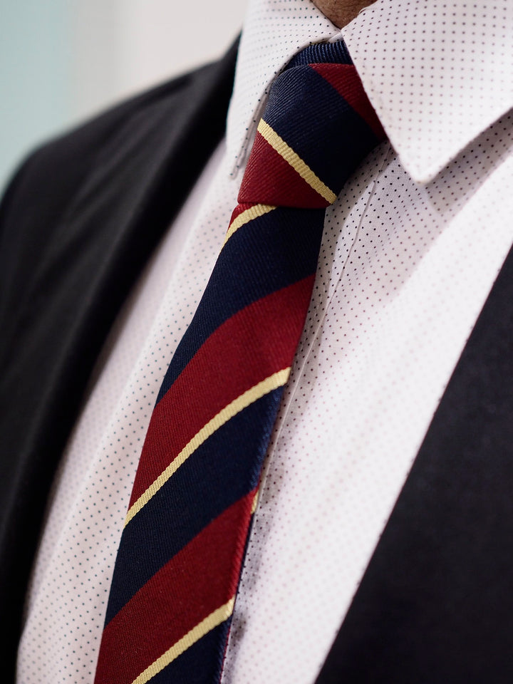 Lanvin Tie Silk | Red / Navy