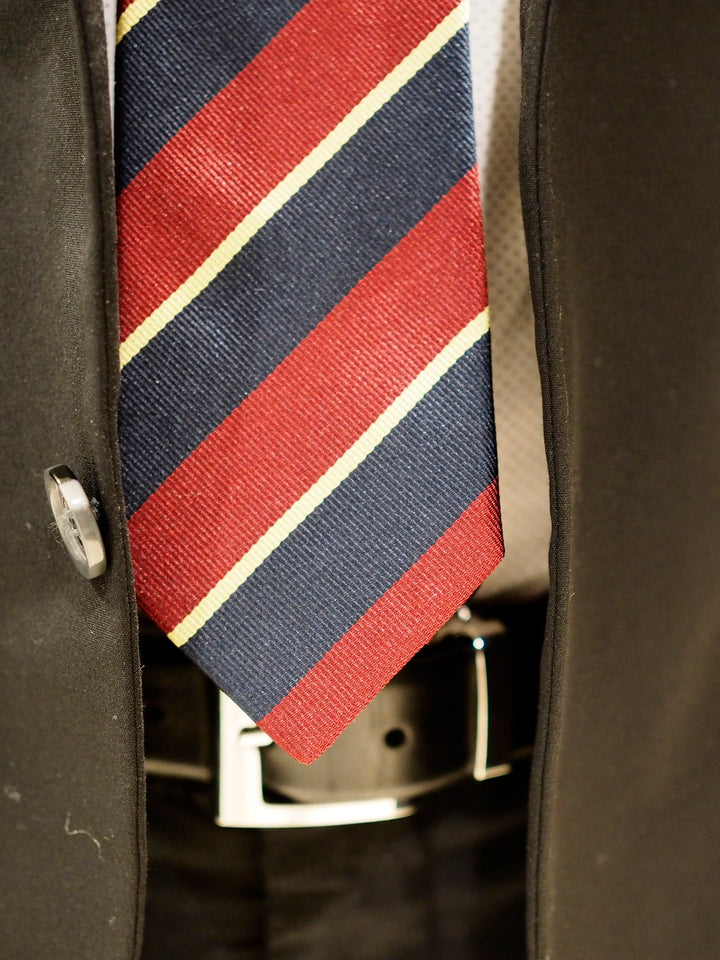 Lanvin Tie Silk | Red / Navy