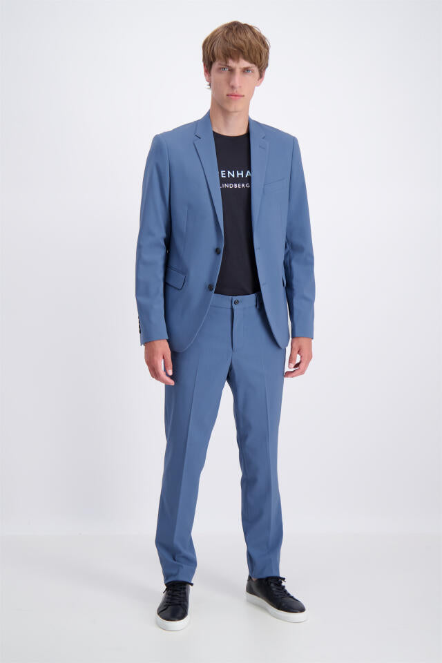 Lindbergh Plain Suit Slim Fit | Sky Blue