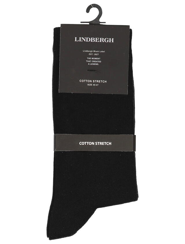Lindbergh Stretch Cotton Socks | Black