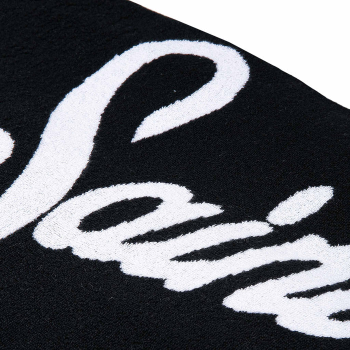 MC2 Saint Barth Terry Beach Towel with White Frame | Black/White