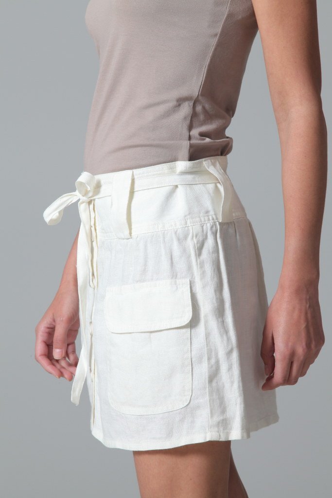 Burberry Women's Skirt Burberry Skirt Linen | WHITE