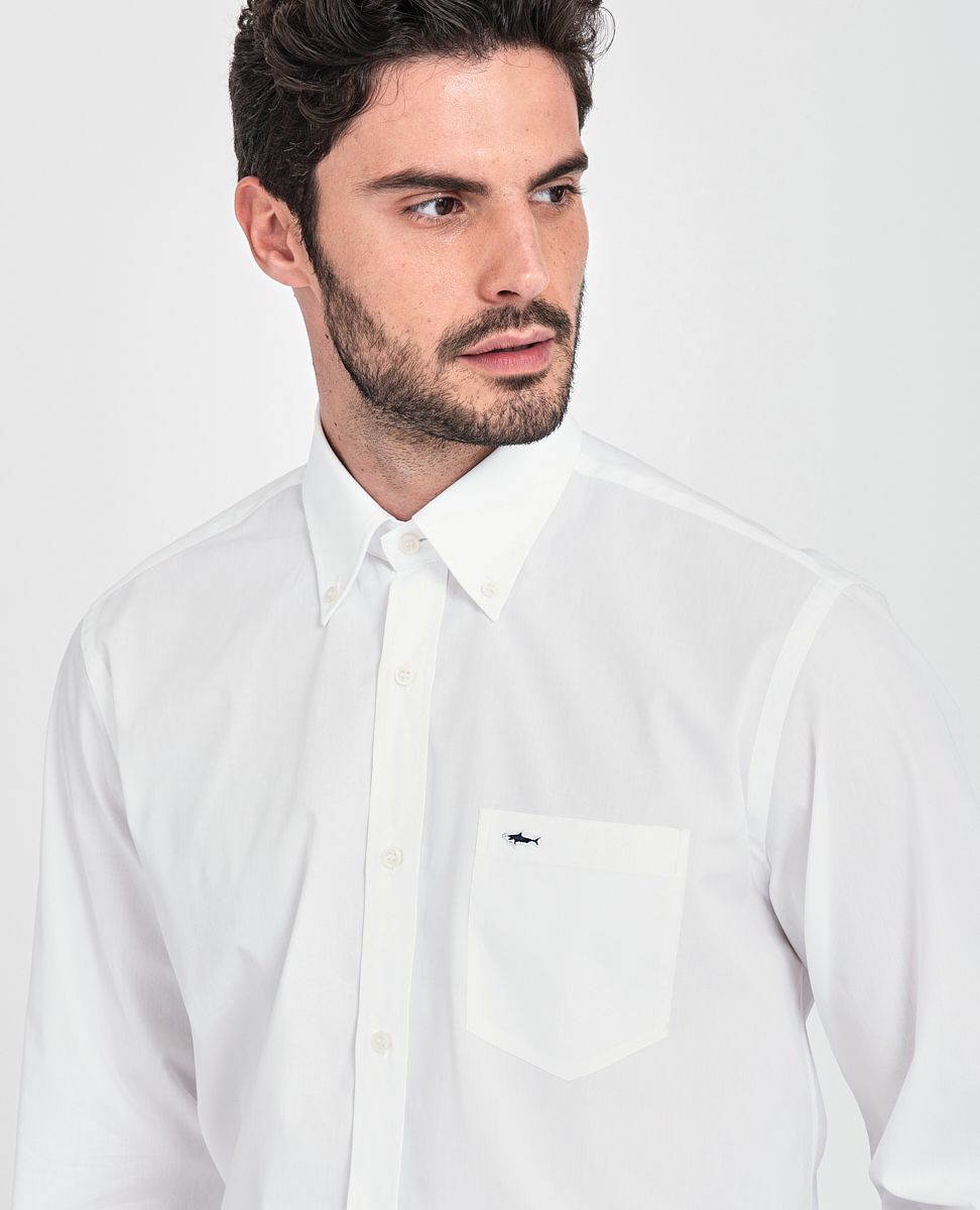 Paul & Shark Cotton Poplin Shirt | White