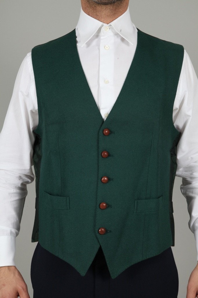 Daks Men's Waistcoat Daks Waistcoat | DARK GREEN