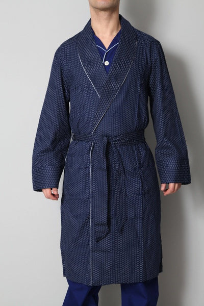 Derek Rose Men's Dressing Gowns Derek Rose Dressing Gown | BLUE