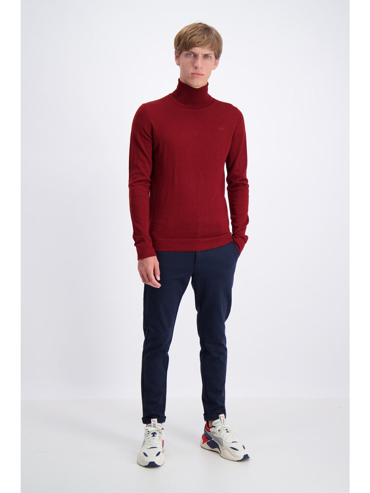 Lindbergh Sweater Roll neck | Dark Red