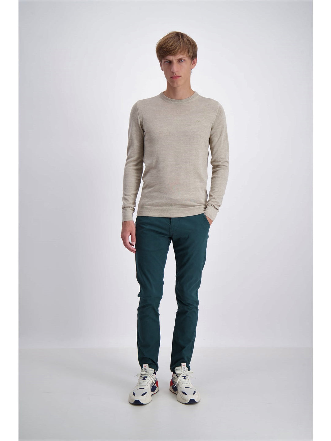 Lindbergh Sweater Roundneck | Dark Sand