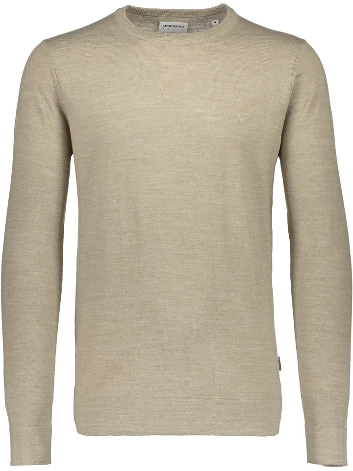Lindbergh Sweater Roundneck | Dark Sand