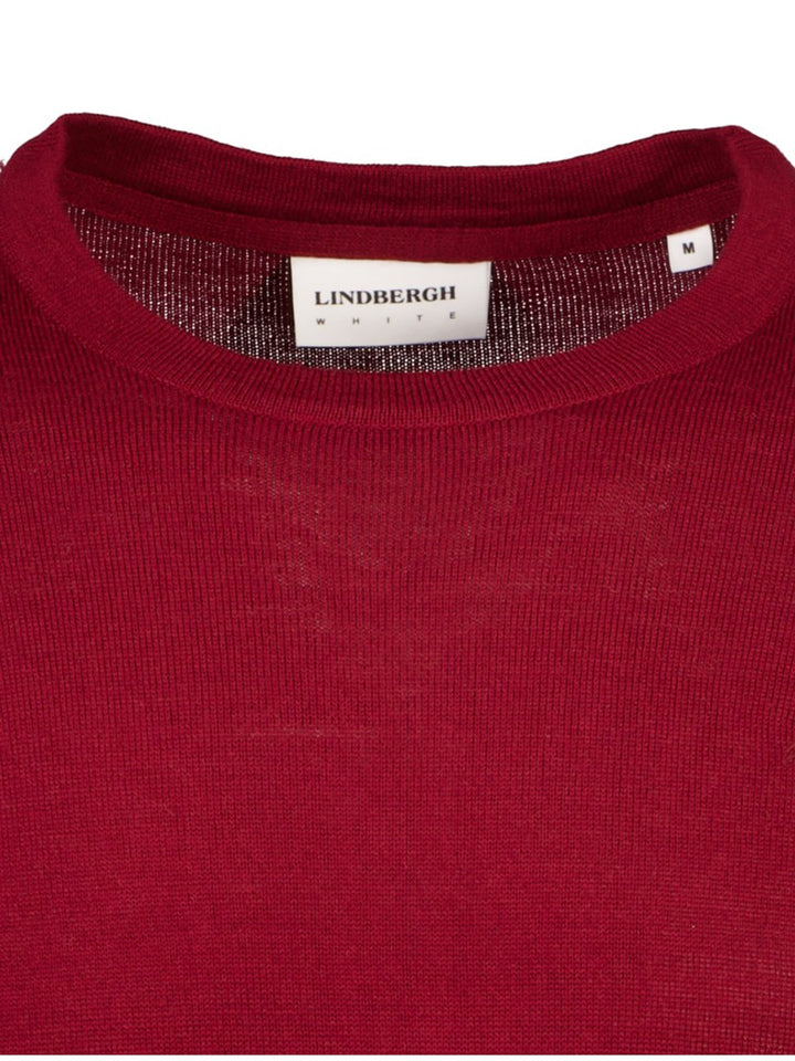Lindbergh Sweater Roundneck | Dark Red