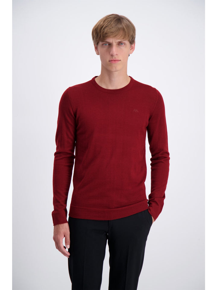 Lindbergh Sweater Roundneck | Dark Red