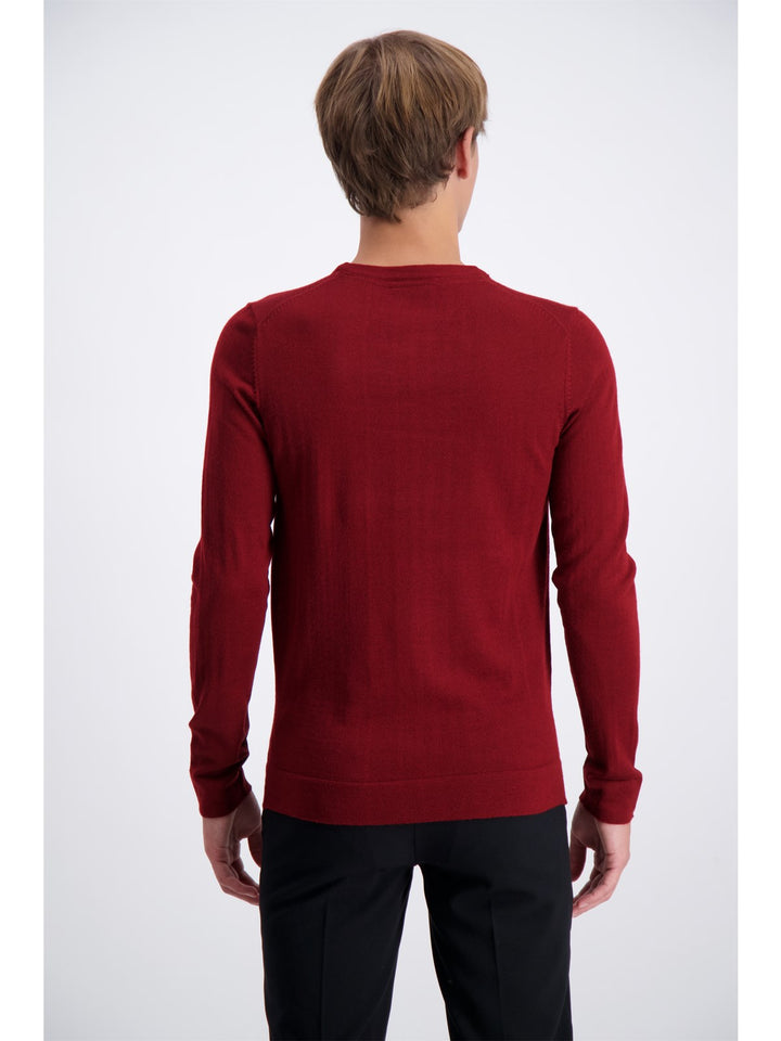Lindbergh Sweater Roundneck | Dark Red