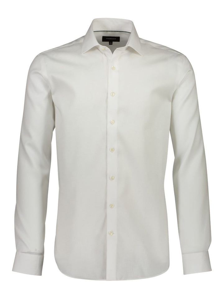 Lindbergh Technical Shirt Plain Fine Twill | White