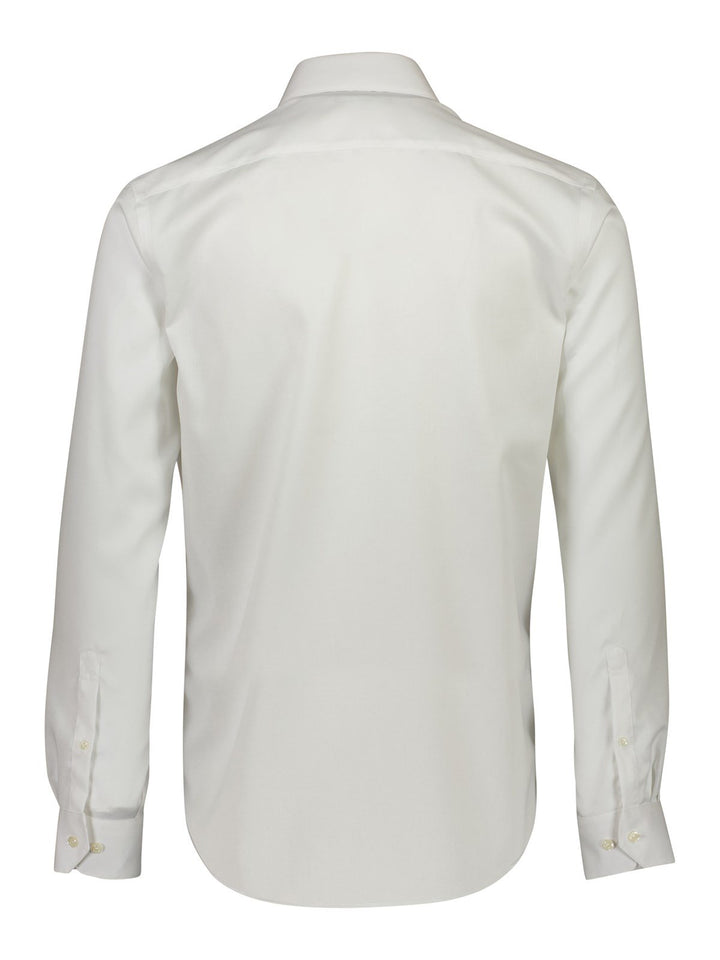 Lindbergh Technical Shirt Plain Fine Twill | White