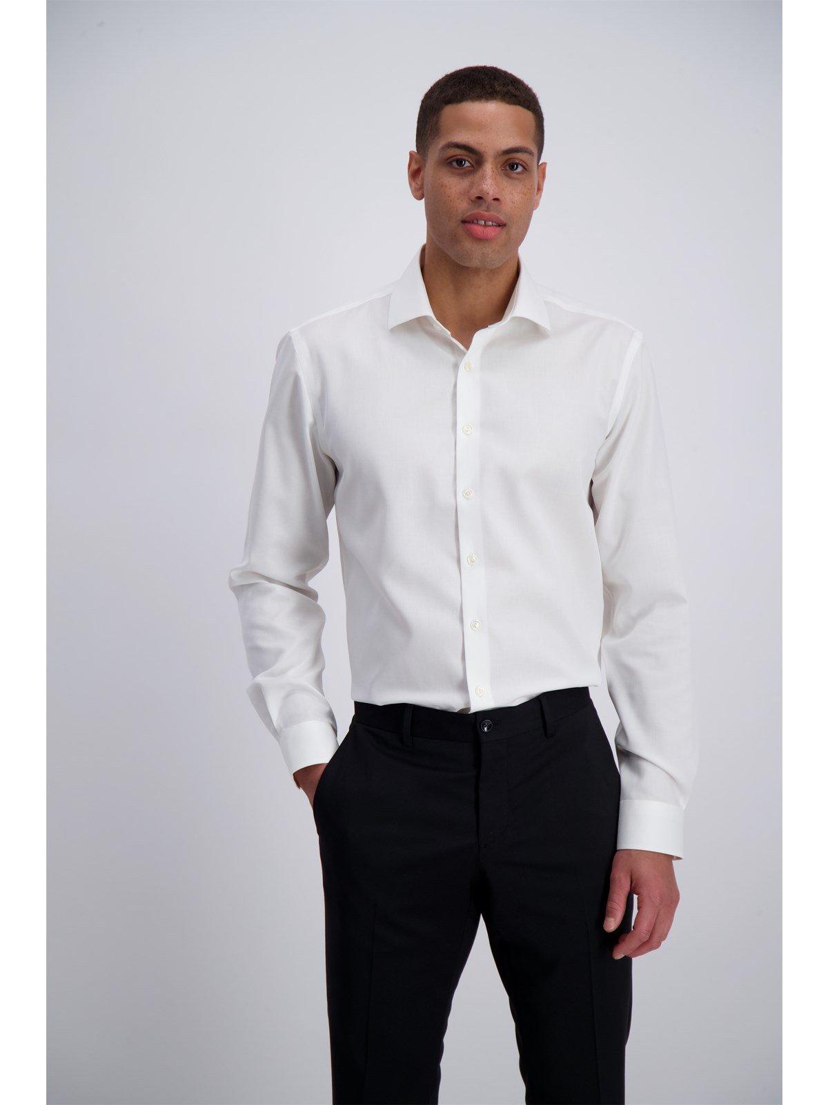 Lindbergh Technical Shirt Plain Fine Twill | White