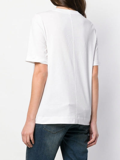 Luisa Cerano T-shirt Lip Print | White