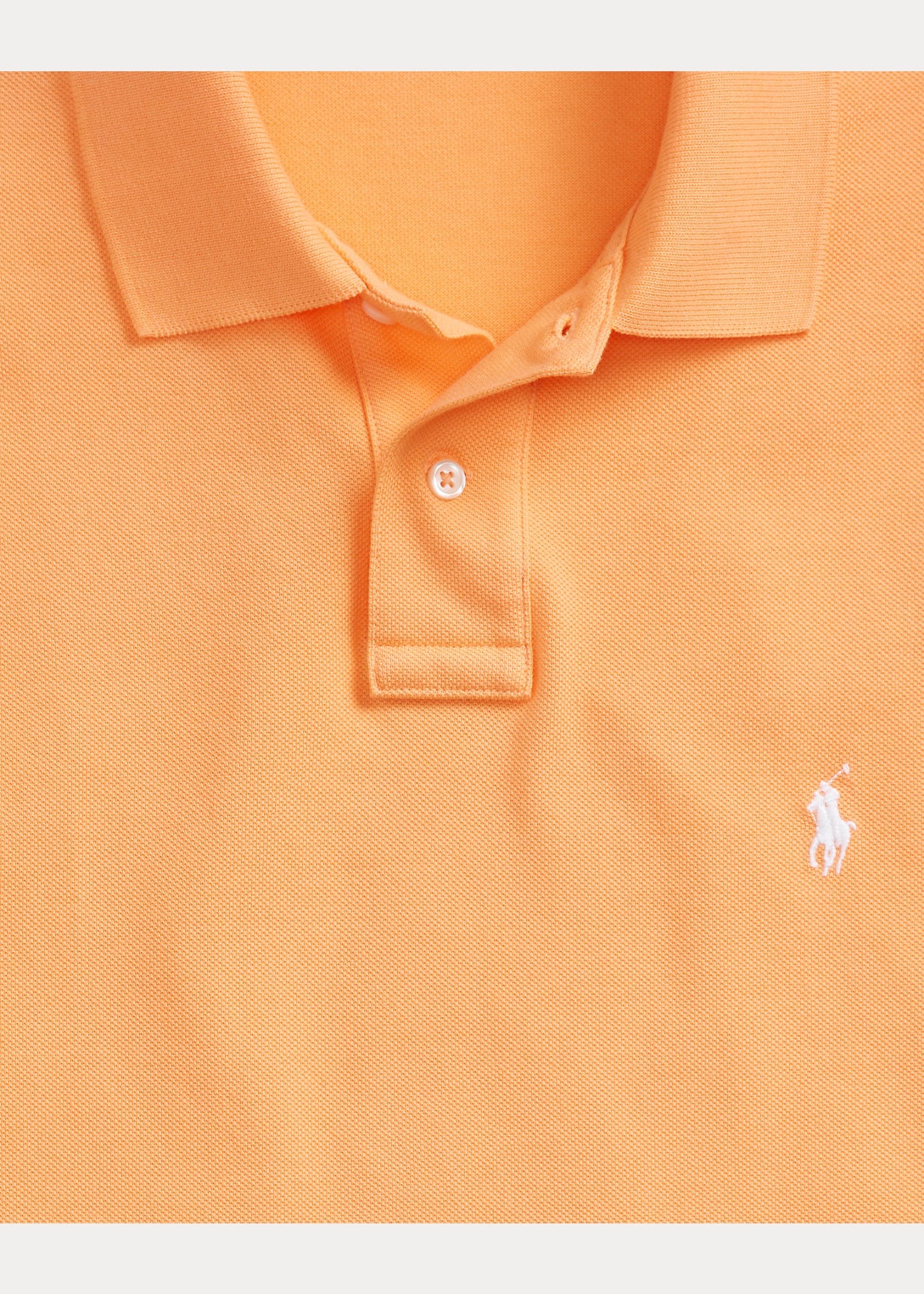 Ralph Lauren Custom Slim Fit Mesh Polo Shirt | Key West Orange
