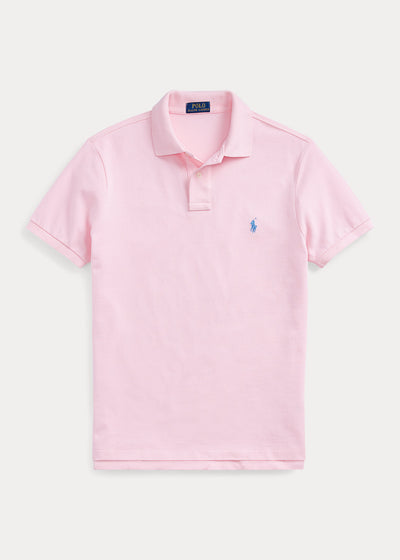 Ralph Lauren  Mesh Polo Shirt Custom Slim Fit | Pink