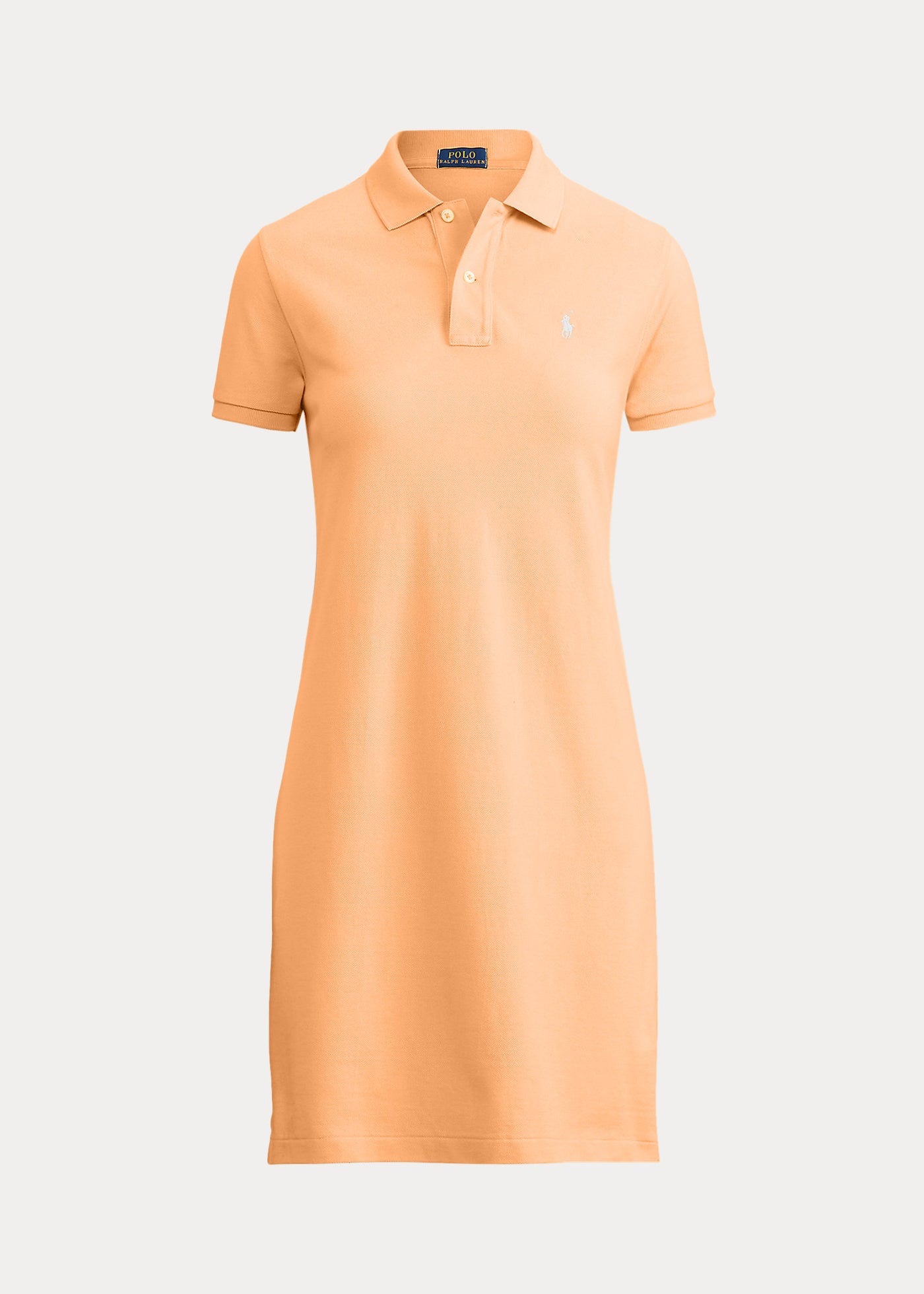 Ralph Lauren Cotton Mesh Polo Dress | Key West Orange