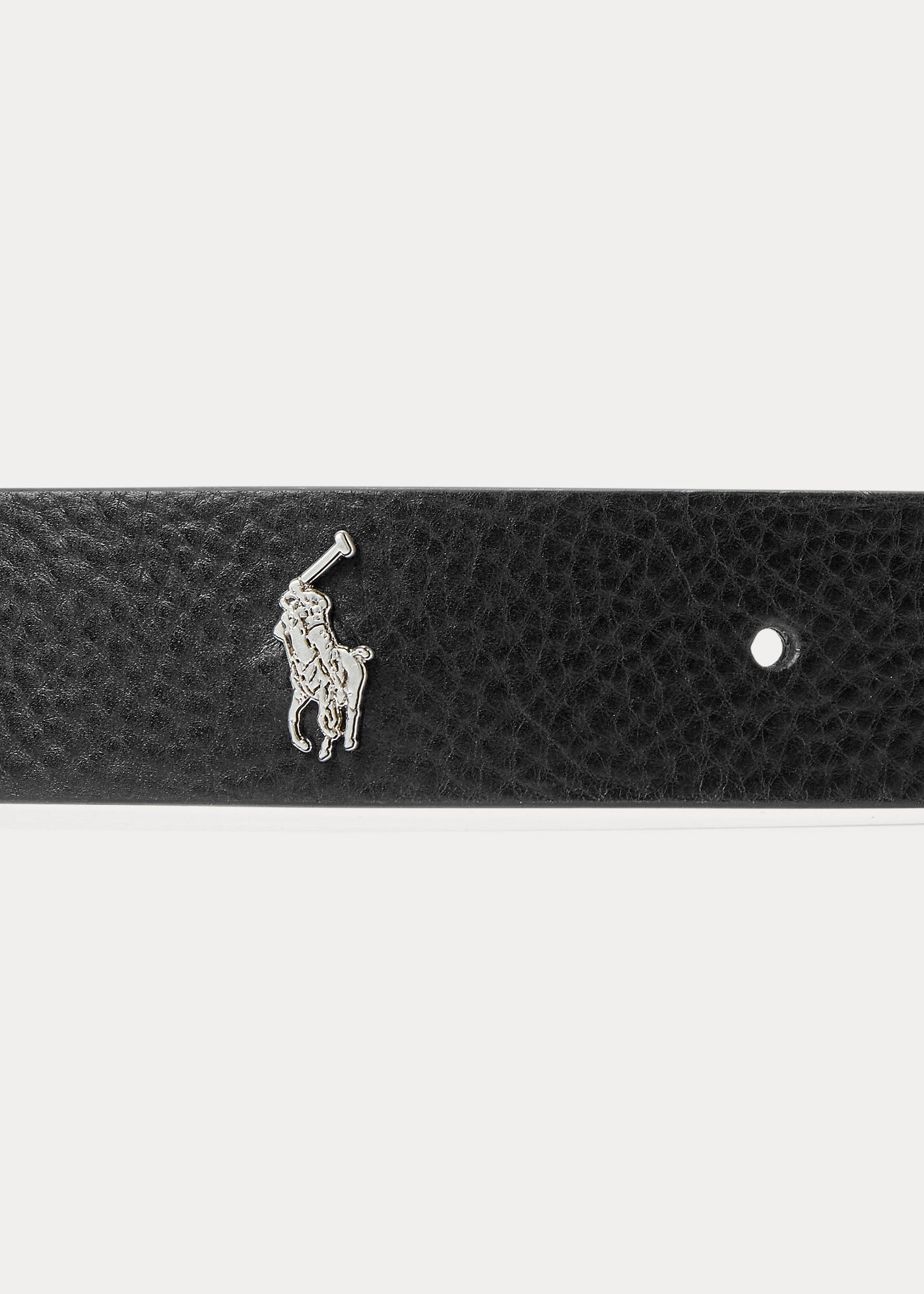 Ralph Lauren Tumbled Leather Belt | Black