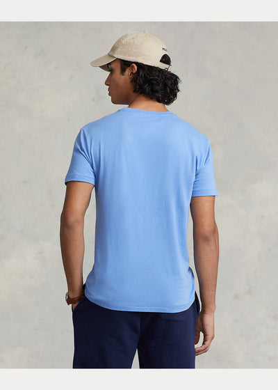 Ralph Lauren Custom Slim Fit Logo Jersey T-Shirt | Harbor Blue