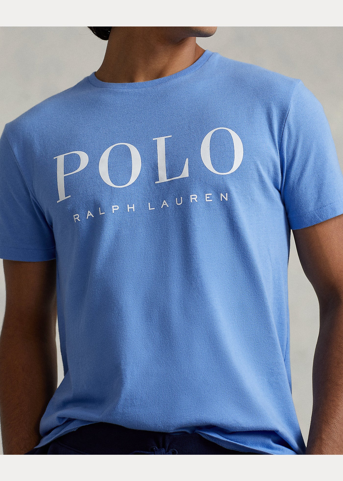 Ralph Lauren Custom Slim Fit Logo Jersey T-Shirt | Harbor Blue